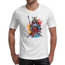 Camiseta Unissex Samurai Watercolor Arte