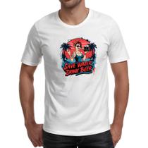 Camiseta Unissex Save water drink beer Camiseta Unissex Save water drink beer