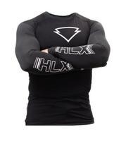 Camiseta Unissex Segunda Pele HLX Manga Longa - Cor Preta