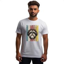 Camiseta Unissex Shih-tzu retro vintage Camiseta Unissex Shih-tzu retro vintage