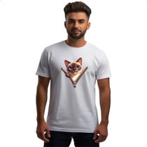 Camiseta Unissex Siames no ziper Camiseta Unissex Siames no ziper