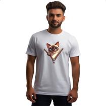 Camiseta Unissex Siames no ziper