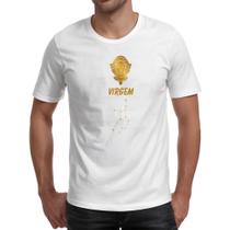 Camiseta Unissex Signo Virgem Constelacao Dourada Camiseta Unissex Signo Virgem Constelacao Dourada
