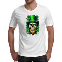 Camiseta Unissex Skull Leprechaun Camiseta Unissex Skull Leprechaun