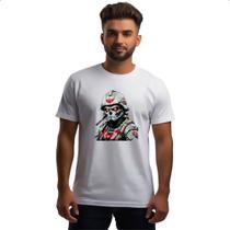 Camiseta Unissex Soldado Skull Punk Cyber
