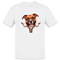 Camiseta Unissex Staffordshire Bull Terrier no Ziper