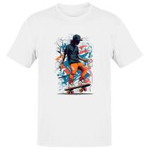 Camiseta Unissex Street Skate Splash Art Camiseta Unissex Street Skate Splash Art