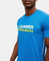 Camiseta Unissex Summer Pro Azul - Anti Odor + Proteção UV 50C Camiseta Unissex Summer Pro Azul - Anti Odor + Proteção UV 50C