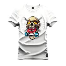 Camiseta Unissex T-Shirt 100% Algodão Estampada Bones Style