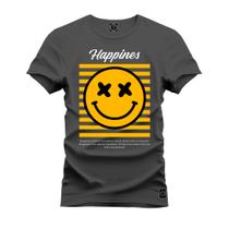 Camiseta Unissex T-Shirt 100% Algodão Estampada Happies