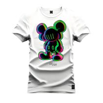 Camiseta Unissex T-Shirt 100% Algodão Estampada Neon Rato