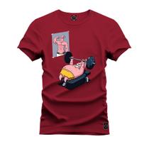 Camiseta Unissex T-Shirt 100% Algodão Estampada Patrick Pesos