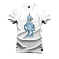 Camiseta Unissex T-Shirt 100% Algodão Estampada Robozinho