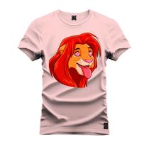 Camiseta Unissex T-Shirt 100% Algodão Estampada Simba