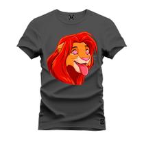 Camiseta Unissex T-Shirt 100% Algodão Estampada Simba