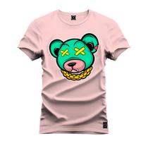 Camiseta Unissex T-Shirt 100% Algodão Estampada Urso 2.0 Boladão