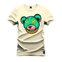 Camiseta Unissex T-Shirt 100% Algodão Estampada Urso 2.0 Boladão