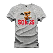 Camiseta Unissex T-Shirt 100% Algodão Estampada Urso Bad Boy