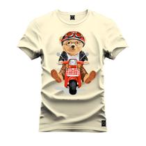 Camiseta Unissex T-Shirt 100% Algodão Estampada Urso Mobilet