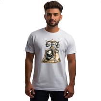 Camiseta Unissex Telefone antigo vintage Camiseta Unissex Telefone antigo vintage