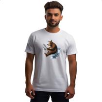 Camiseta Unissex Urso na sala de forca