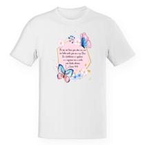 Camiseta Unissex Versiculo Moldurado por isso não tema