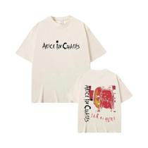 Camiseta Unissex Vintage Alice in Chains Jar of Flies, Camiseta De Banda De Rock, Casual De Verão,
