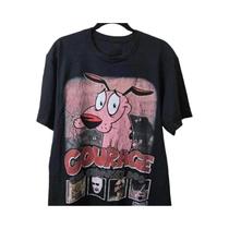 Camiseta Unissex Vintage Com Estampa Do Desenho Animado 'Courage, O Cão Cobarde', Nostalgia Dos Anos