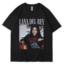 Camiseta Unissex Vintage Hip Hop Com Estampa Gráfica De Lana Del Rey, Moda De Verão Com Manga Curta Camiseta Unissex Vintage Hip Hop Com Estampa Gráfica De Lana Del Rey, Moda De Verão Com Manga Curta