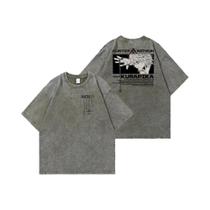 Camiseta Unissex Vintage Hunter X Hunter Com Estampa Gráfica Ácida Em Algodão Lavado Para Homens E