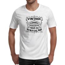 Camiseta Unissex Vintage idade perfeicao 1999