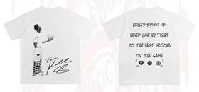 Camiseta Unissex Y2k Com Gola Redonda E Manga Curta Estampada Kobe Looked up at the American Heavy