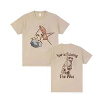 Camiseta Unissex Y2k De Algodão Com Estampa Marcus the Worm, Gola Redonda, Manga Curta, Estilo Camiseta Unissex Y2k De Algodão Com Estampa Marcus the Worm, Gola Redonda, Manga Curta, Estilo