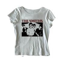 Camiseta Unissex Y2K Retrô the Smiths De Verão Com Estampa Gráfica, Manga Curta, Algodão, Gola