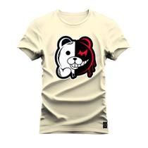 Camiseta Urso Bipolar Plus Size Grande Algodão Estampada Varias Cores