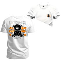 Camiseta Urso Loney Frente e Costas Algodão Estampada Unissex Nexstar Varias Cores