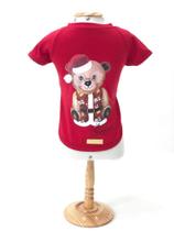 Camiseta Urso Natalino para cachorro e gato