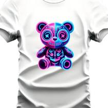 Camiseta Urso Neon Peronalizada