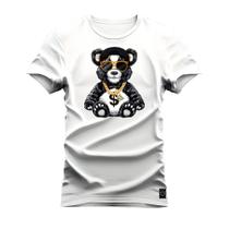 Camiseta Urso Sifrão Plus Size Forma Grande T-Shirt Estampada Varias Cores