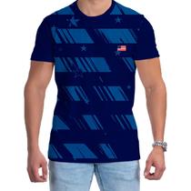 Camiseta USA Masculina Azul Estados Unidos 2022 Futebol Copa