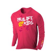 Camiseta UV 50+ Infantil Rosa Prolife Sun Protect