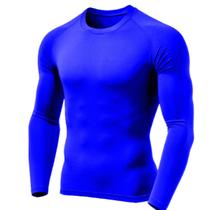 Camiseta Uv Dry Masculina Manga Longa Segunda Pele Térmica Proteção Solar UV50+
