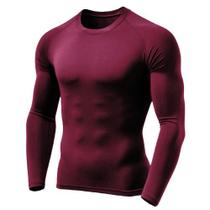 Camiseta Uv Dry Masculina Manga Longa Segunda Pele Térmica Proteção Solar UV50+