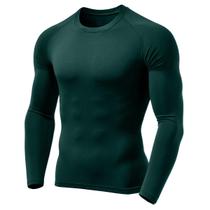 Camiseta Uv Dry Masculina Manga Longa Segunda Pele Térmica Proteção Solar UV50+