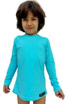 Camiseta UV Infantil Proteção Solar 50+ Azul Claro Camiseta UV Infantil Proteção Solar 50+ Azul Claro