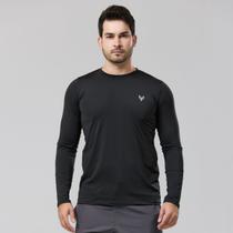 Camiseta UV Manga Longa Camisa Térmica Masculina Blusa Segunda Pele