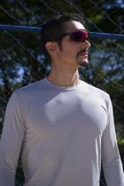 Camiseta UV Masculina Manga Longa FPU 50+ Proteção Solar Dry Fit evebeach Cinza Camiseta UV Masculina Manga Longa FPU 50+ Proteção Solar Dry Fit evebeach Cinza