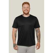Camiseta UV Masculina Plus Size Manga Curta UV 50+ WSS Brasil Cor:PretoTamanho:G2
