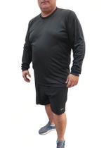 Camiseta UV Plus size Dry anti-odor Esporte Academia Corrida