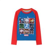 Camiseta UV Vingadores Manga Longa Infantil 1 a 4 anos -
